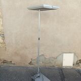 Vintage floor lamp grey metal