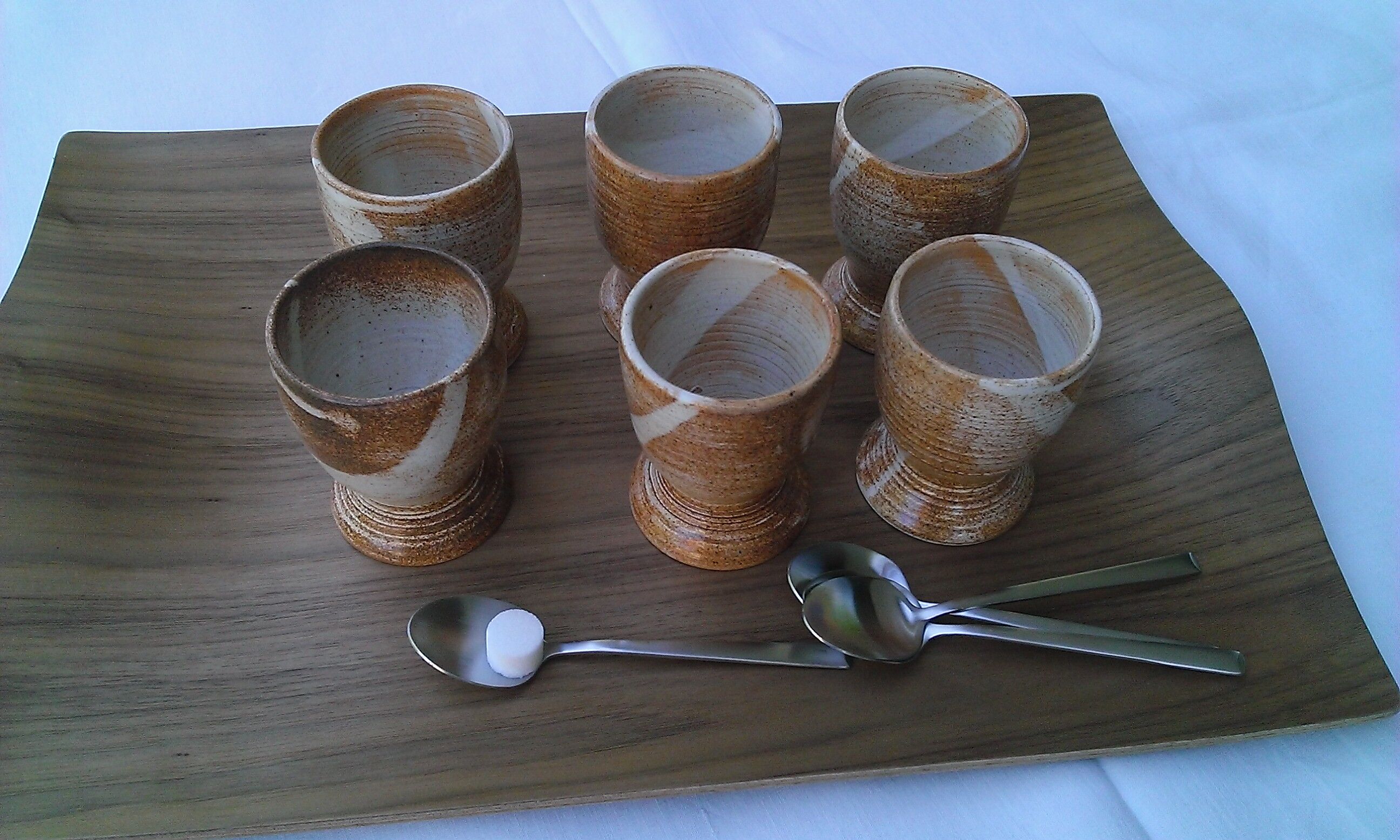 6 tasses café en terre cuite