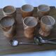 6 tasses café en terre cuite