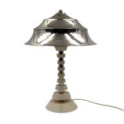 Lampe de table pagode de l'âge spatial, France années 1970