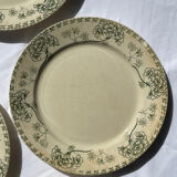 Flat plates - Sarreguemines earthenware / Palmyra