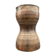 Ancient turned wood grain measurement and wrought iron hooping, India