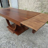 Art deco table with rosewood extensions