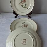 Assiettes à dessert modèle Saverne de St Amand. Années 50-60