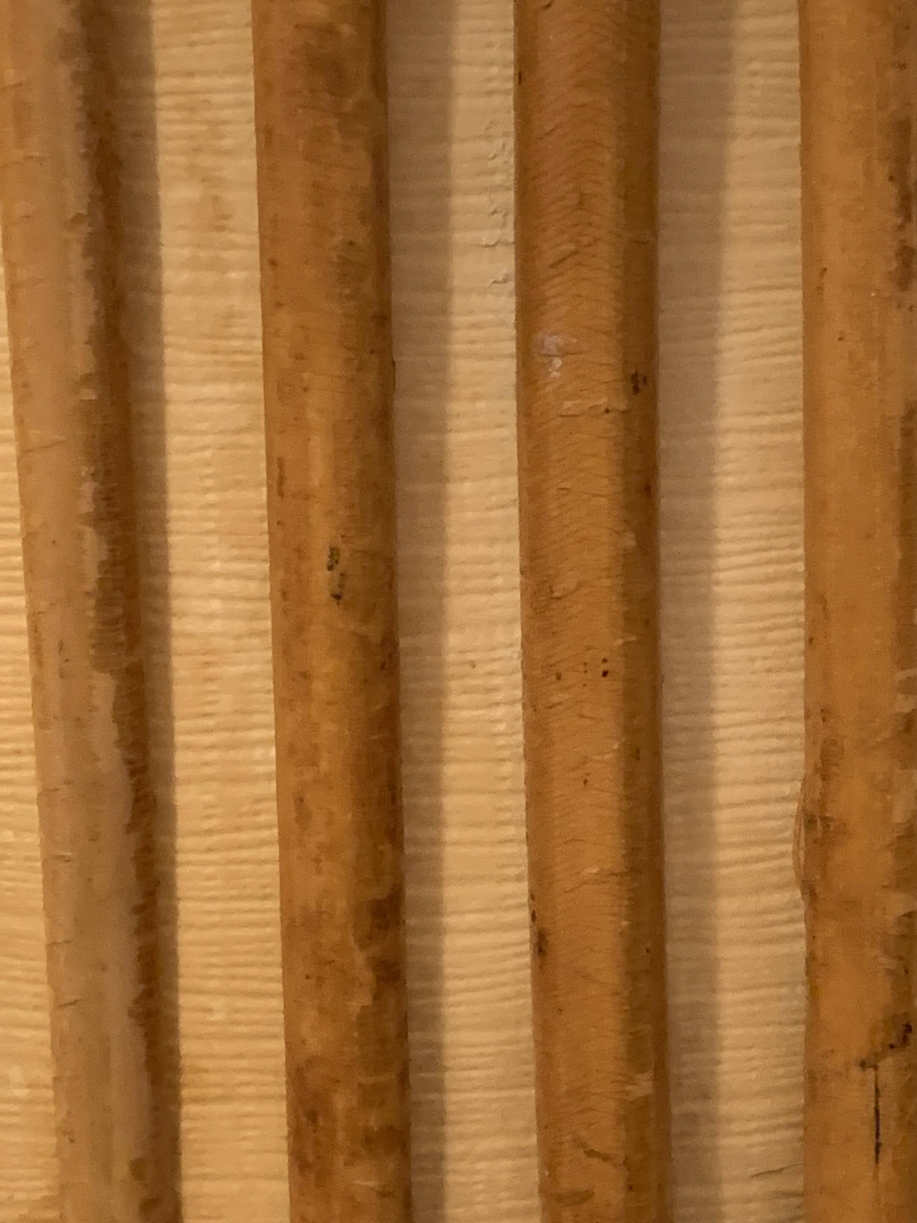 Rattan tripod lamp 1950 H47