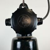 East German Enamel Factory Light By Lbd Veb Leuchtenbau Dresden, 1950s