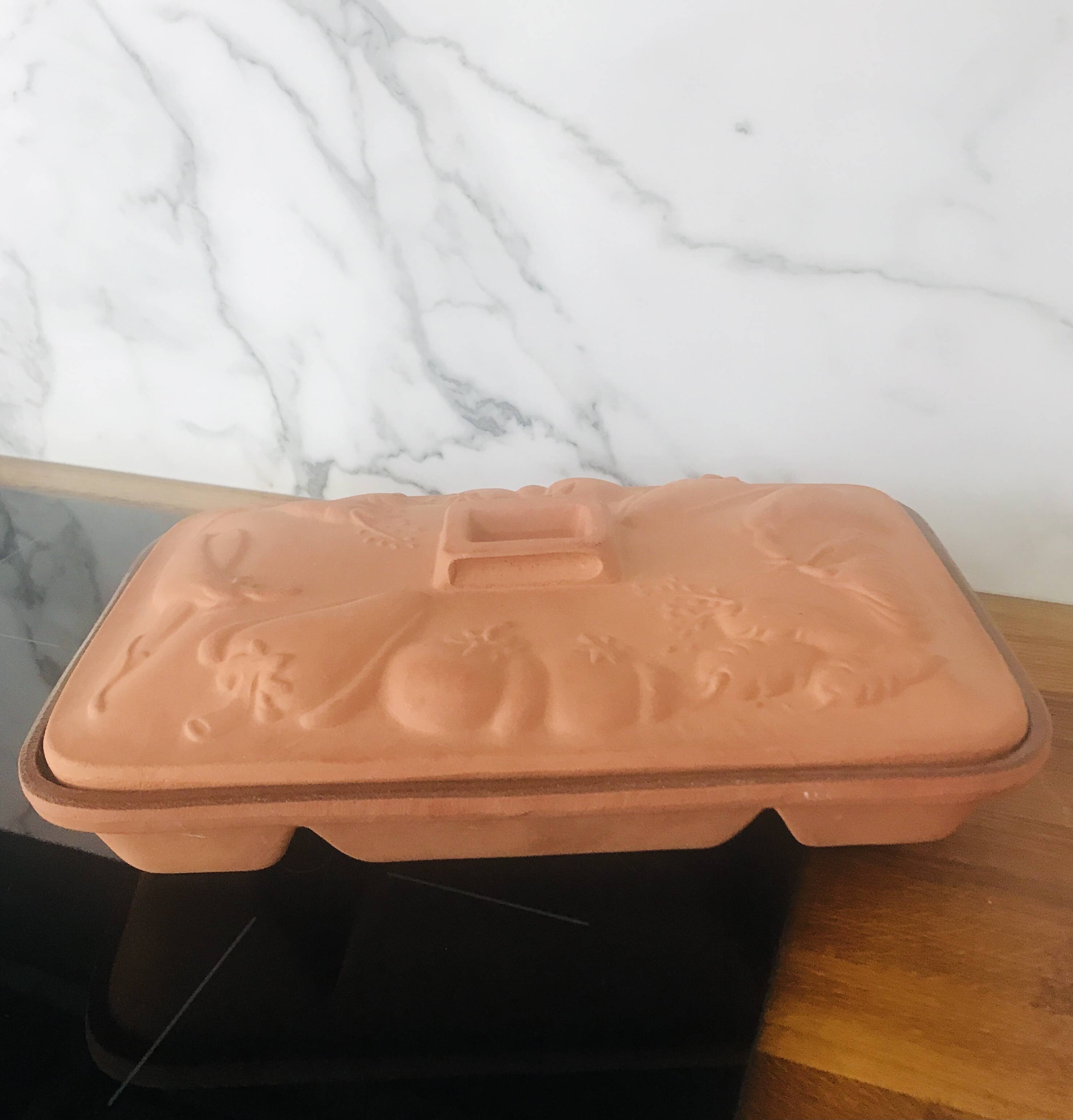 Vintage Italian ceramic cooking dish