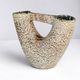Sculptural double neck vase in stoneware - pottery of the great oak, Vallauris