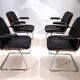 Set of 4 Martin Stoll Leather Dining/Conference Chairs by Professor Karl Dittert