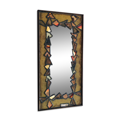 Copper and Brass Mirror, 1960s