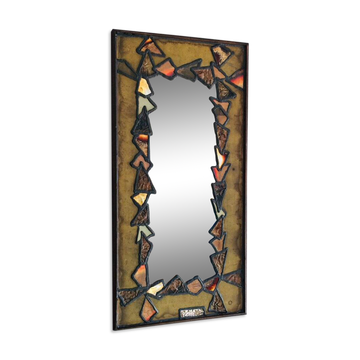 Copper and Brass Mirror, 1960s