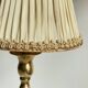 Solid brass lamp and antique lampshade