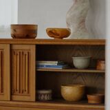 Set of 10 Scandinavian bowls in Swedish pine from the mid-century, made by Holmbergs & Varnamo, 1970s.