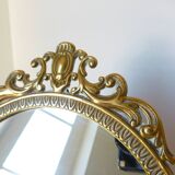 Brass table psyche mirror  17x21xcm