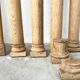 Set of columns and half-columns in solid oak.