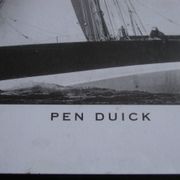Photo decoration marine art Pen - Duick poster sailboat wood by Eric Tabarly