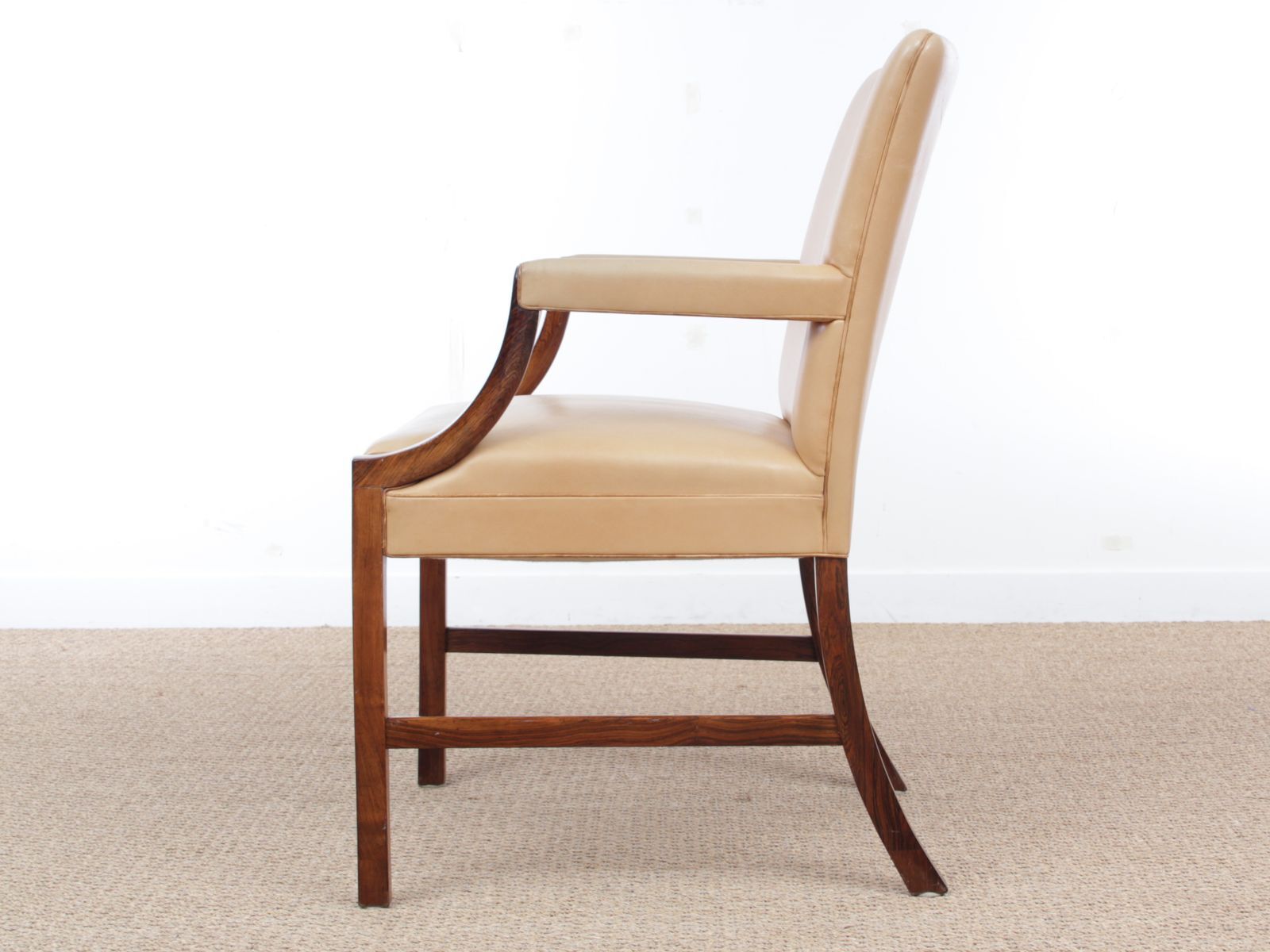 Fauteuil  par Ole Wanscher pour A.J. Iversen Iversen