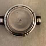 Luc Lanel silver metal and rosewood sugar for Christofle art deco