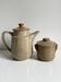 Teapot and glazed stoneware pot