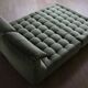 Le bambole bed in green velvet By Mario Bellini for B&B Italia, 1970s