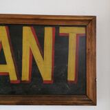 Restaurant sign