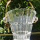 Vintage 60s cut glass ice bucket