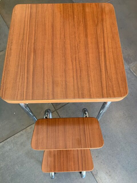 Stepladdler in vintage formica 70s