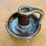 Vintage ceramic stoneware candle holder 1950