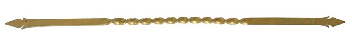 Pair of gilded bronze andirons decorated with serpents.