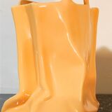 Crumpled ceramic vase 1980