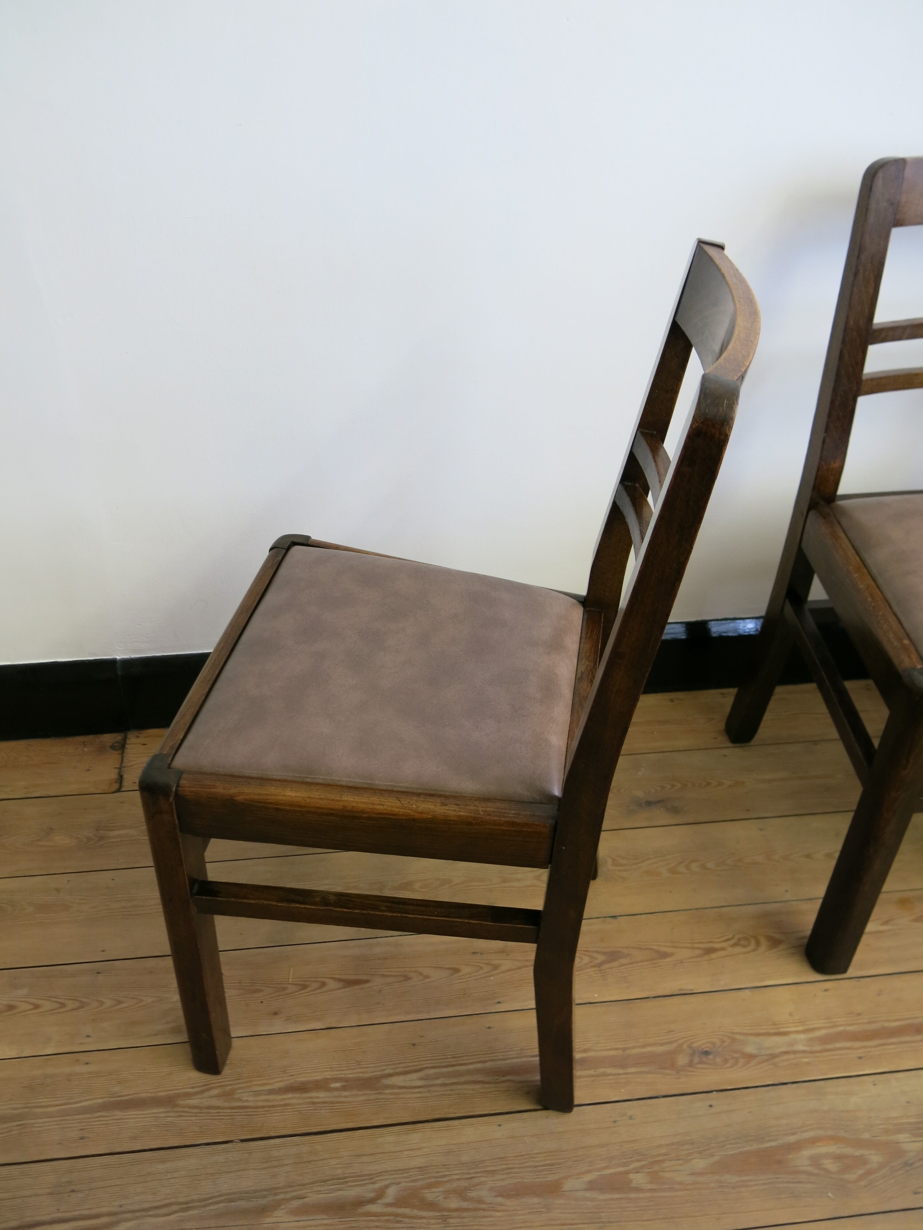 Set of four mid-century chairs