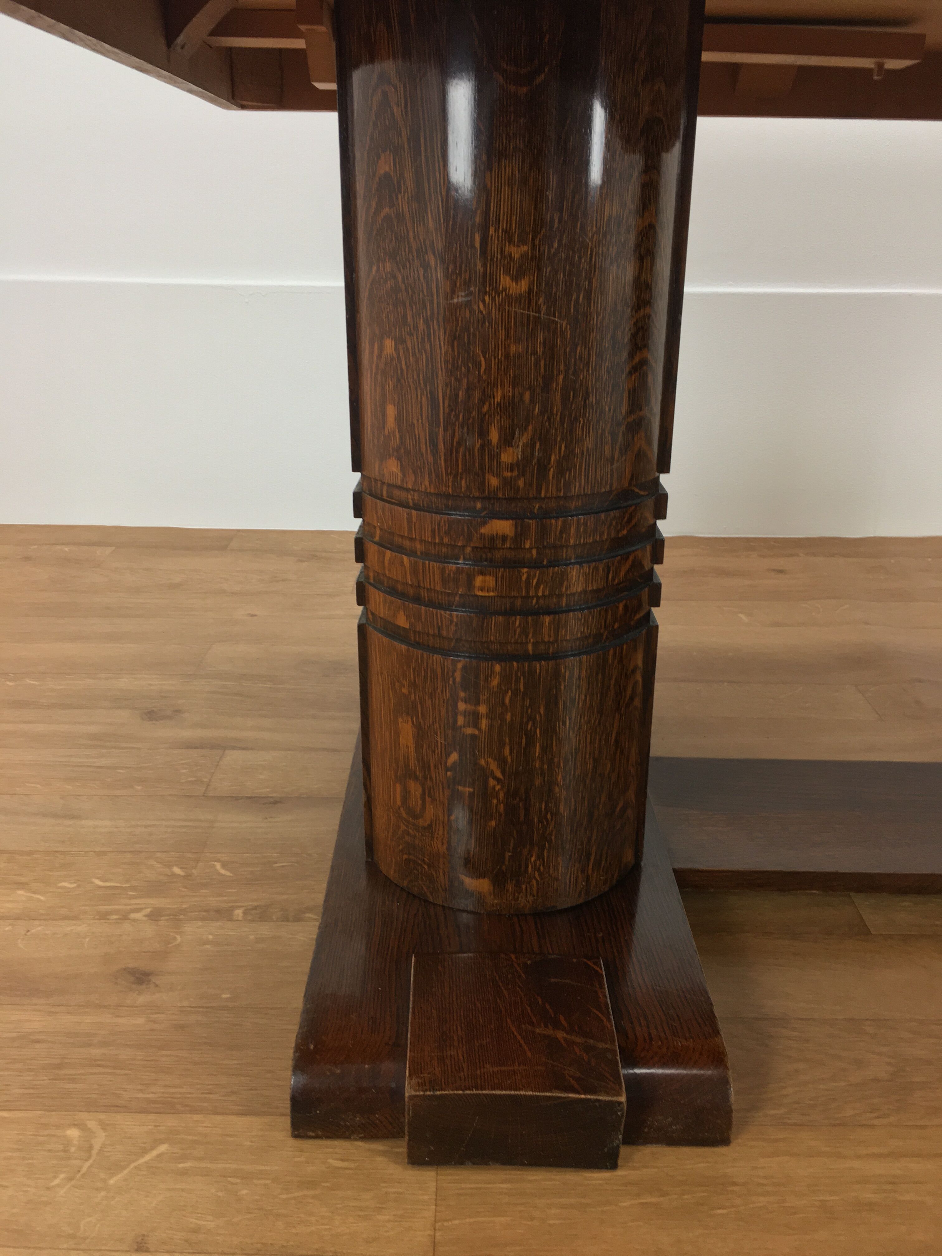 Massive and expandable art deco brutalist table