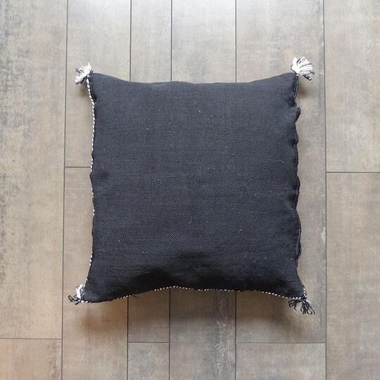Coussin berbère sabra noir