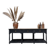 Grande table de drapier patinée (rénovée)