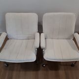 Deux fauteuils scandinaves, années 70