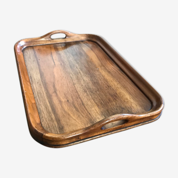 Bistro service tray 1900 solid mahogany