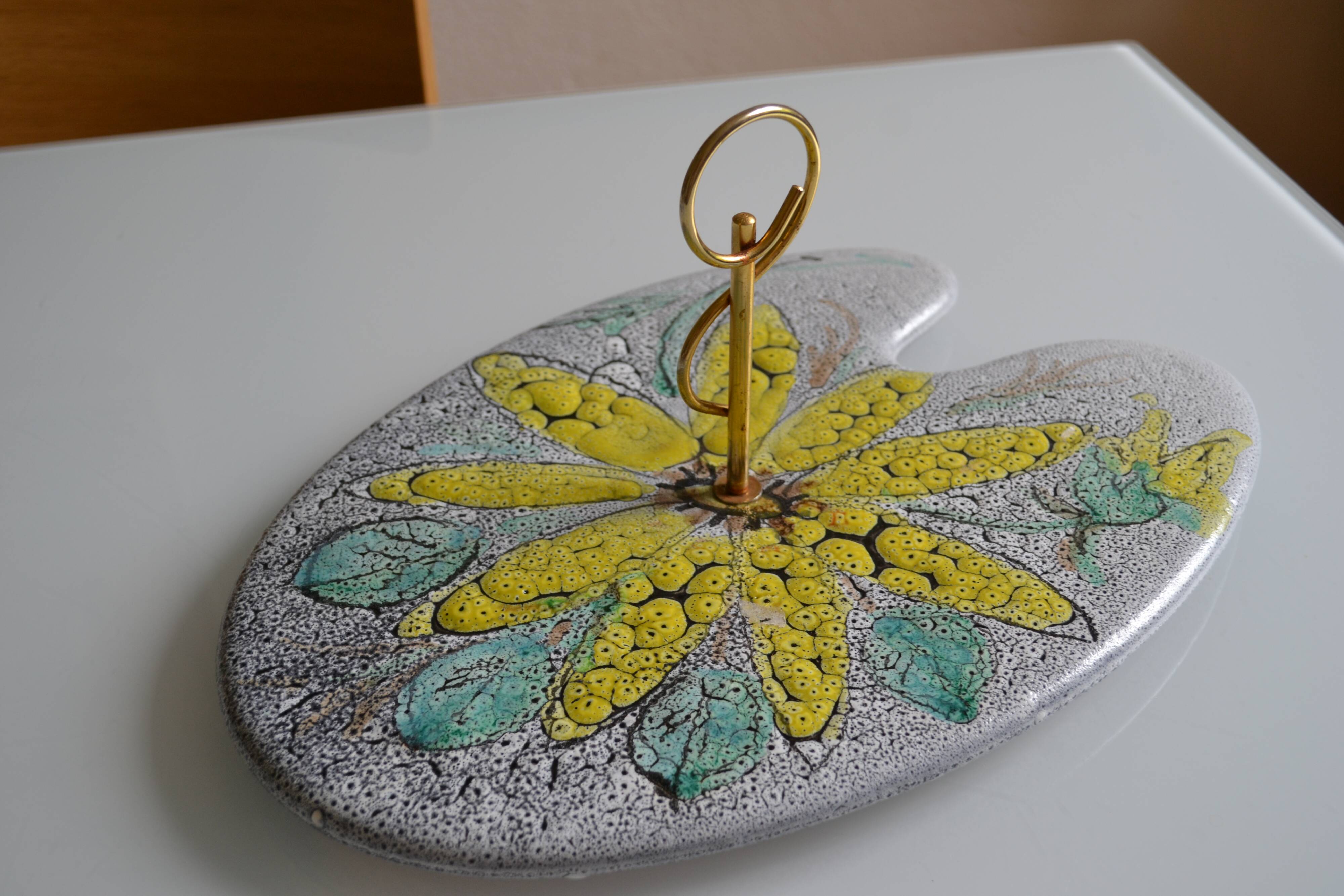 Vintage ceramic cheese board 1960