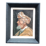 Portrait of a Man in an Orientalist Painting in an Art Deco Frame
