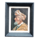 Portrait of a Man, Orientalist Painting, Art Deco Frame