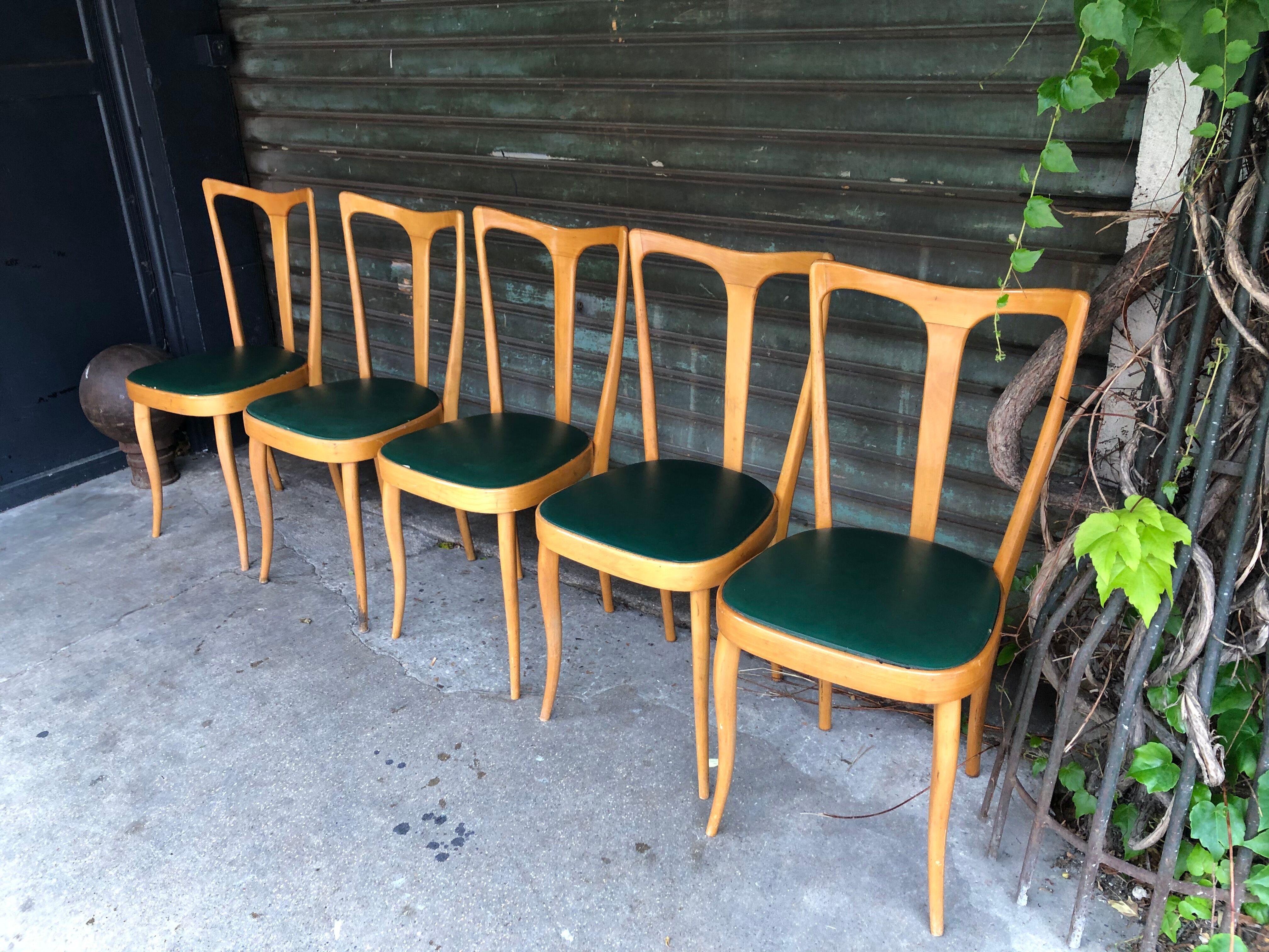 5 Italian chairs