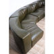 Modular vintage leather sofa by Tito Agnoli for Mobilier International 1970