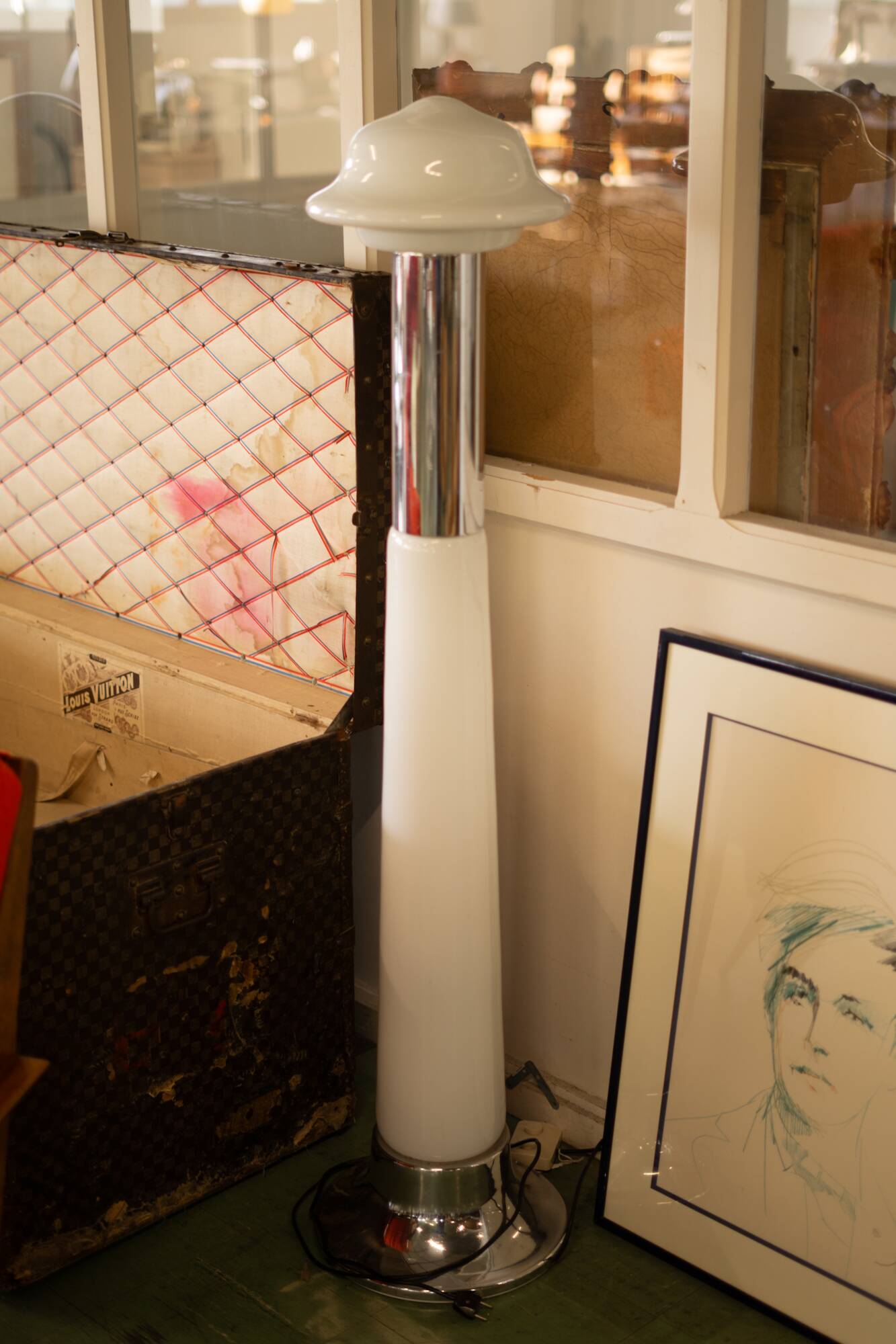 DLG floor lamp Carlo Nason for Mazzega, 1960s