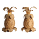 "Wicker 'pineapple' lamps"