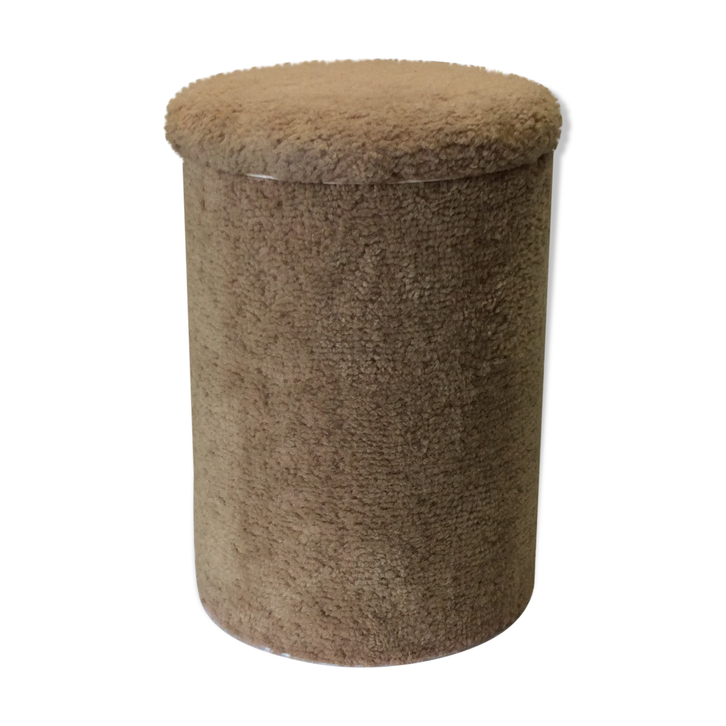 Light brown rug chest stool
