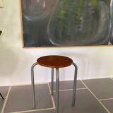 Set of 4 vintage industrial stools 50s