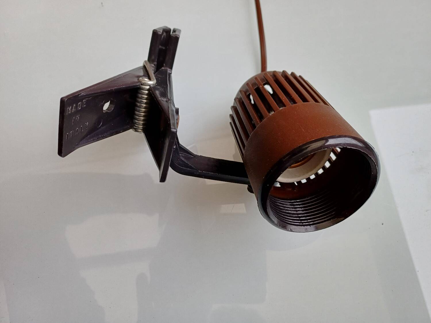 80's brown clip spotlight
