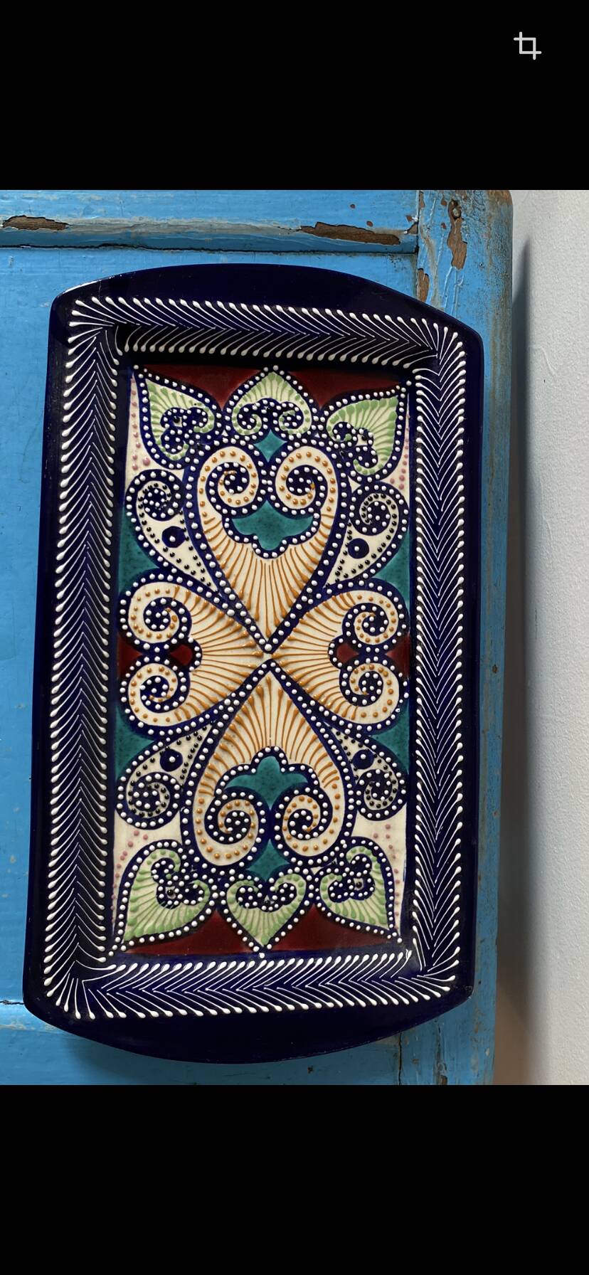 Ceramic plate Quimper signed HB