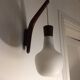 Scandinavian wall light teak 1960