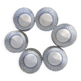 Ensemble de 6 bols et 6 assiettes en porcelaine anglaises EIT