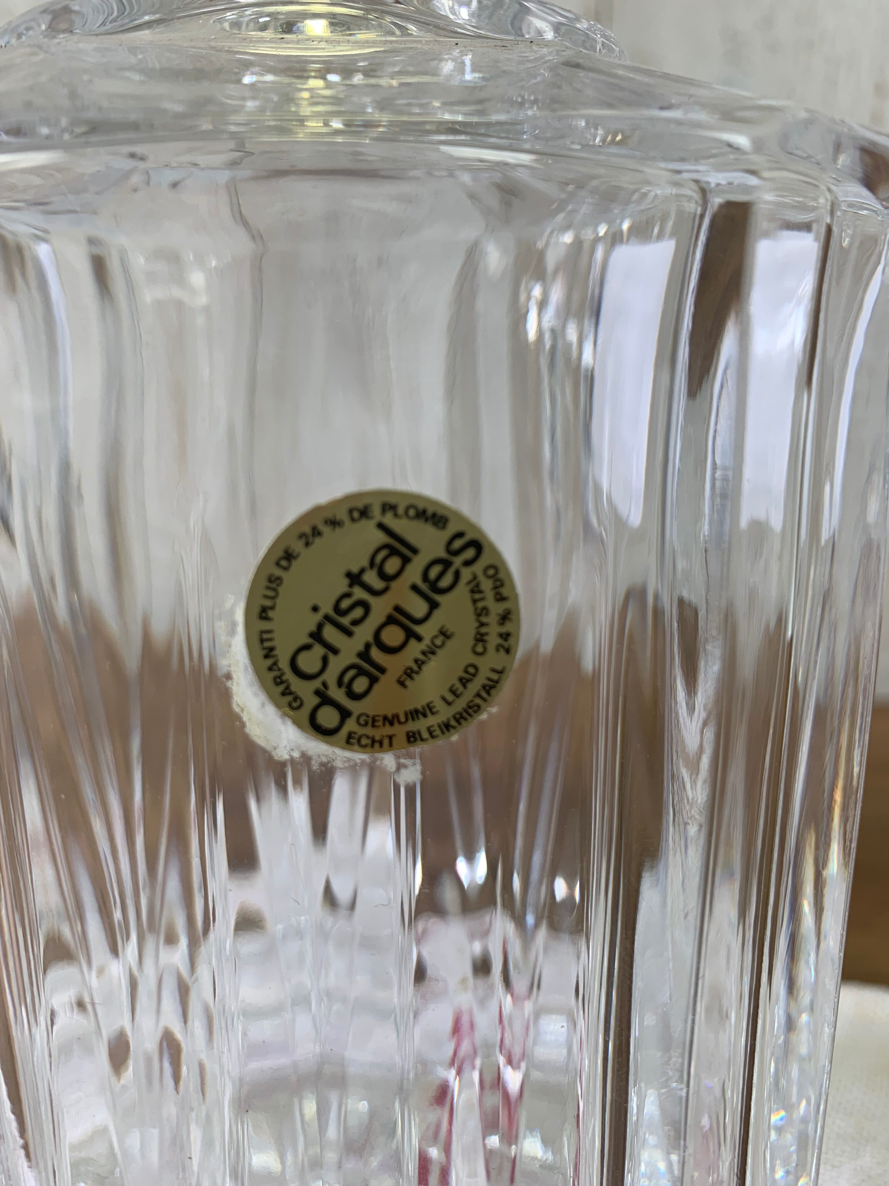 Crystal whisky decanter